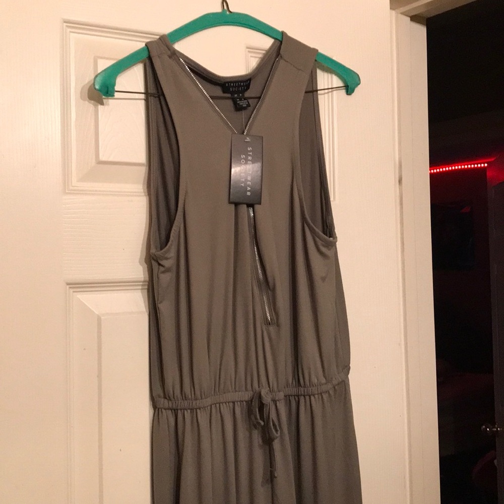 Green jumpsuit